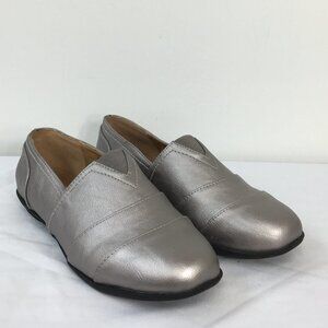 Comfortview Amelia Womens Metallic Slip On Loafer Size 8.5 Like-NEW Condition